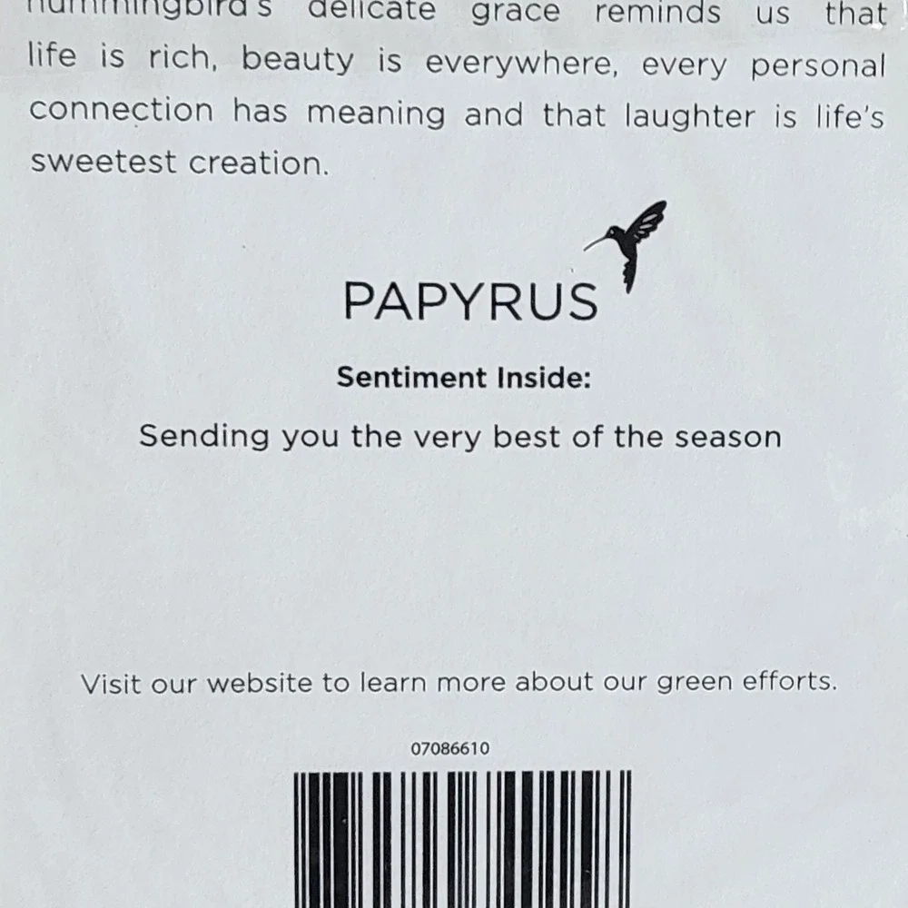 Papyrus Happy Holidays Bird Greeting Card Paula Viveiros Red Polka Dot Sequin